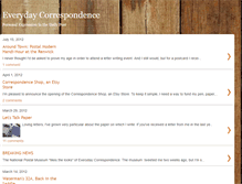 Tablet Screenshot of everydaycorrespondence.com